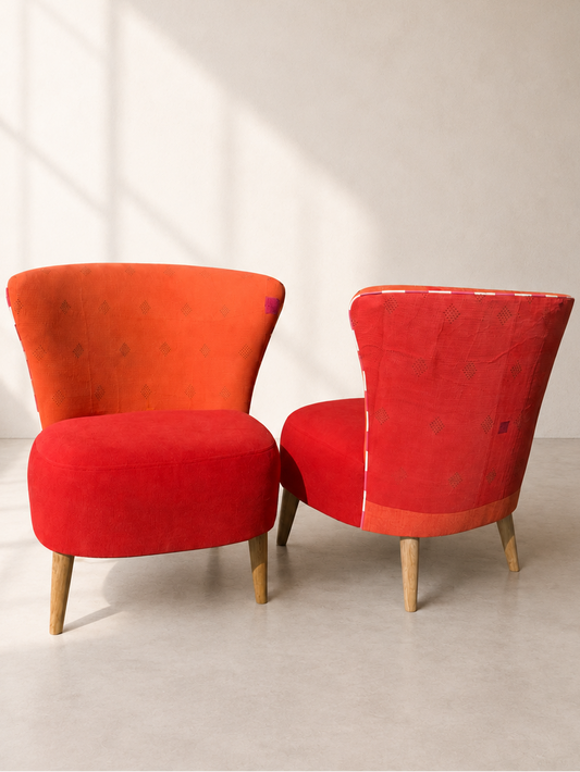 Mysore Coral Accent Chair