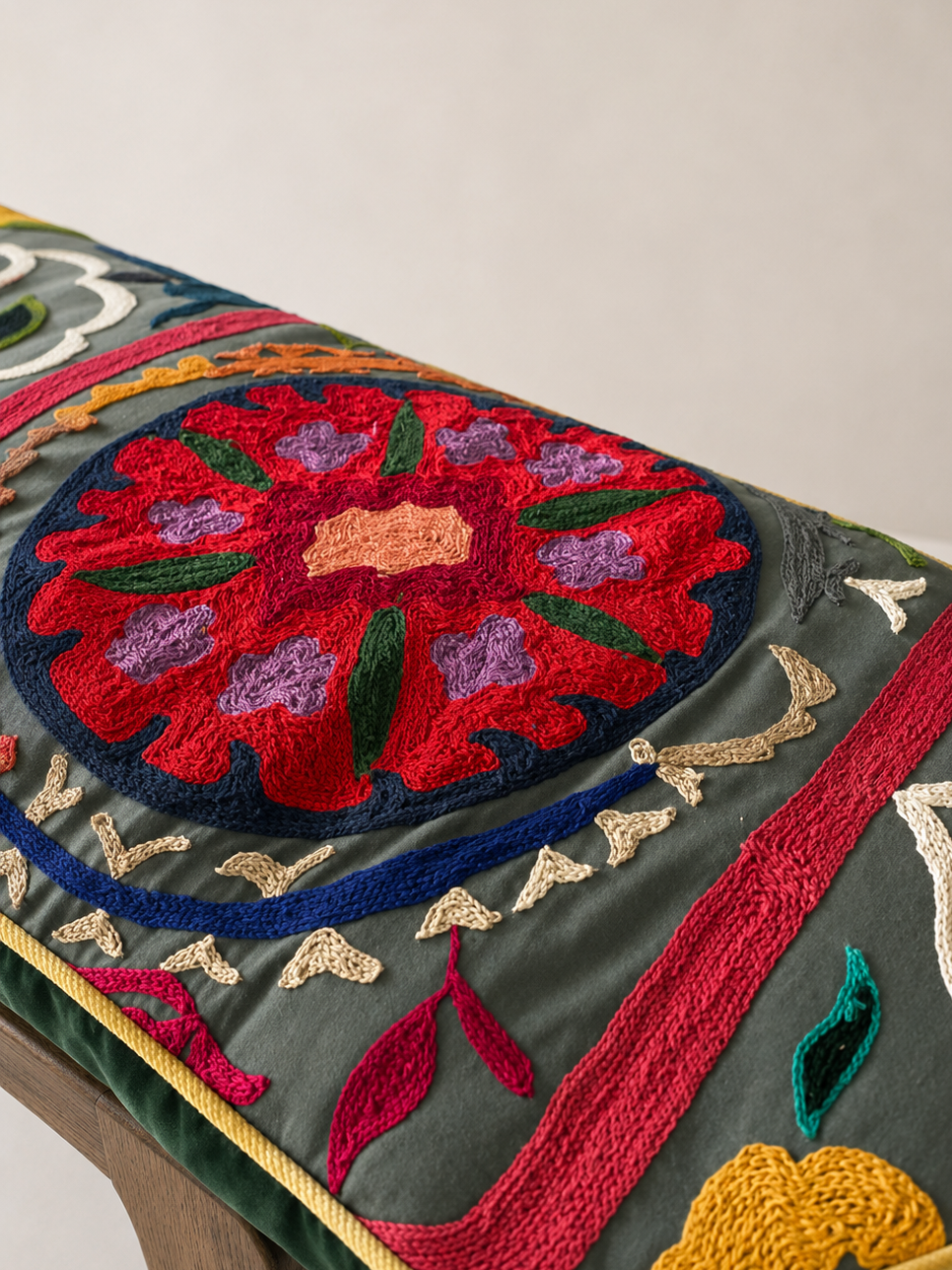 Jodhpur Embroidered Bench