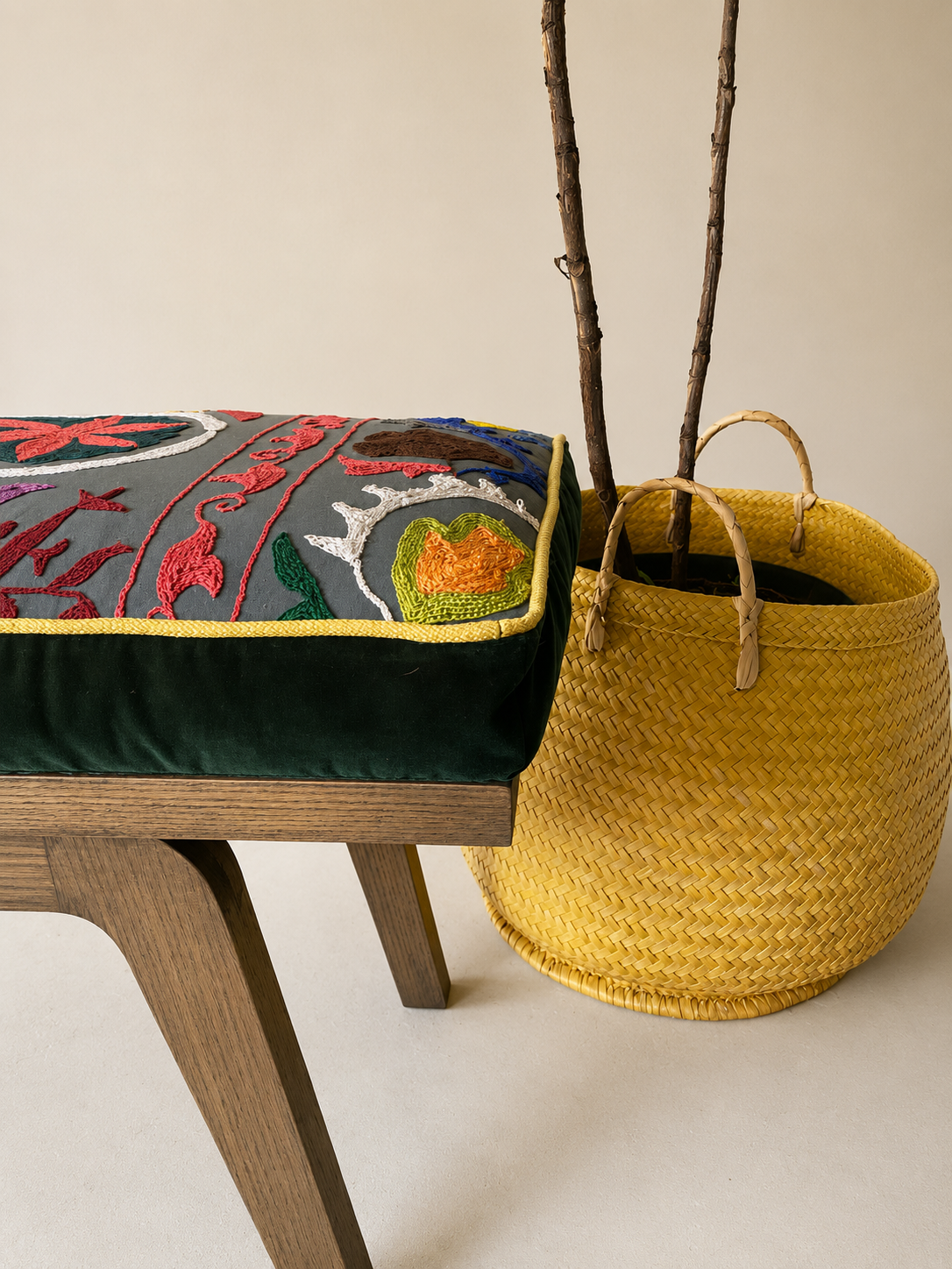 Jodhpur Embroidered Bench