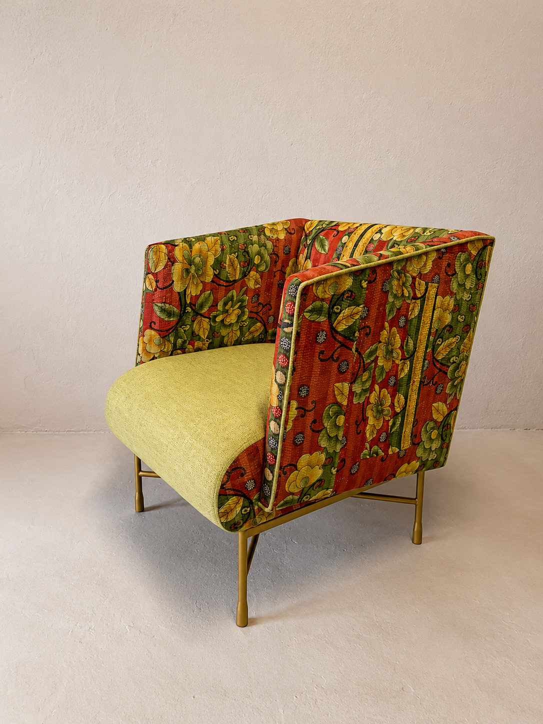 Jaipur Jewel Patchwork Accent Armchair