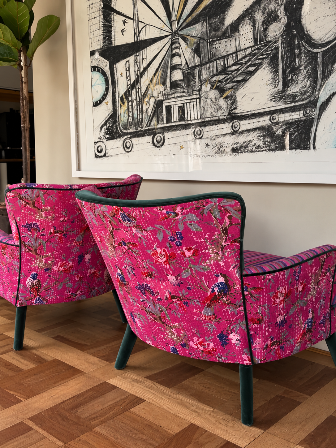 Hand-Stitched Kantha Armchair